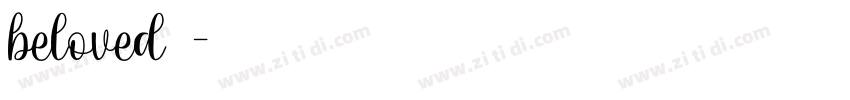 beloved 普通字体转换